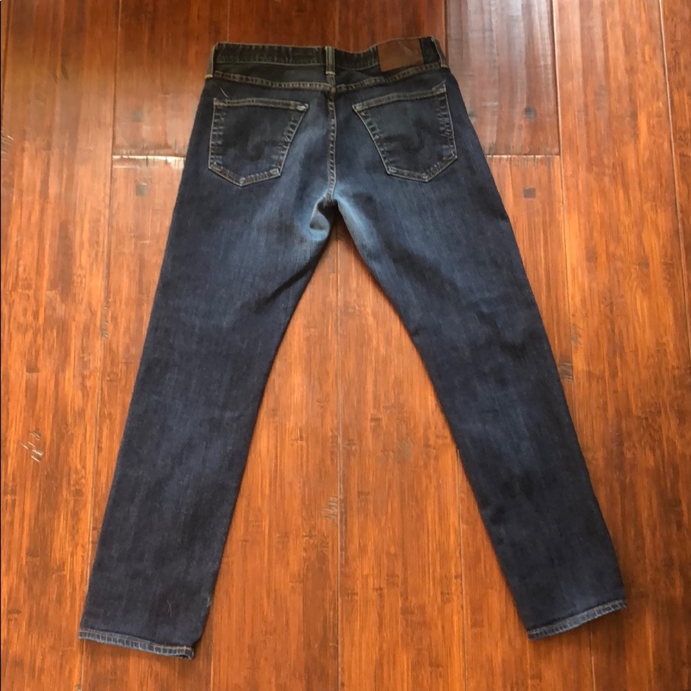 AG “The Graduate” Tailored Leg Denim Blue Jeans - Picture 2 of 6